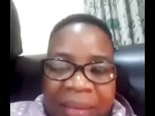 Mature sugar mama playing via video chat  South African